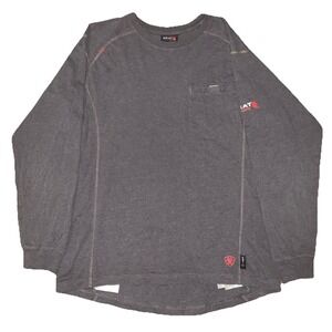 Ariat Fr Shirt Men's M Cat 2 | 2112 Long Sleeve Gray Workwear Flame Resistant
